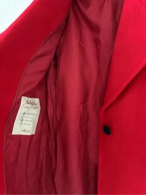 Aritzia Wilfred The Only Coat Wool Cashmere Red Size XS Small Luxury Minimalist thumbnail 5