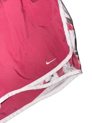 Nike Pink Gym Shorts with Side Panel Graphics thumbnail 5