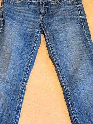 Ariat Women's Dark Blue Wide Leg Jeans thumbnail 2