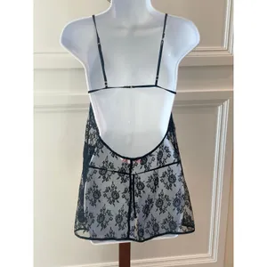 Victorias Secret Lace Intimates Sleepwear Size M Black thumbnail 3