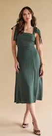 Francesca’s Collections Green Midi Dress thumbnail 1