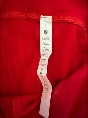 Lululemon Swift Speed With Pockets High Rise 21” Dark Red Size 8 NWT thumbnail 6