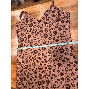 A New Day Leopard Print Satin Slip Dress Size Medium thumbnail 7
