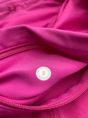 Lululemon Speed Up Hot Pink Athletic Running Shorts Zip Pocket 2 Neon Athleisure thumbnail 4