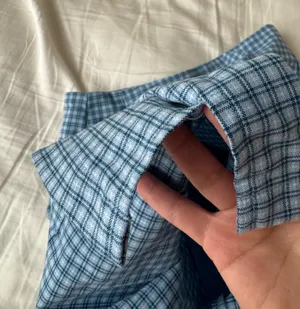 Brandy Melville Cara Blue Plaid Skirt thumbnail 5