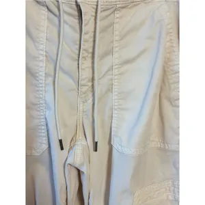 American Eagle Womens Pants Baggy Wide Leg Cargo Lyocell Pockets Stretch Cream 2 thumbnail 2