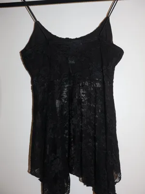 Just Polly New York Black Lace Babydoll Cami Top NWT Size S thumbnail 6