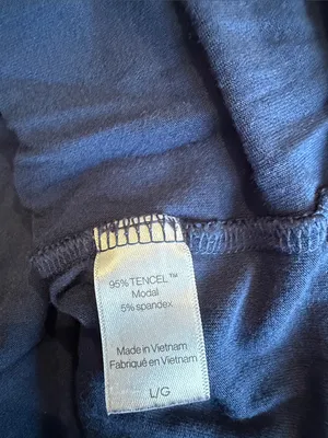 Eberjey Gisele navy blue jersey piped pajama top thumbnail 7