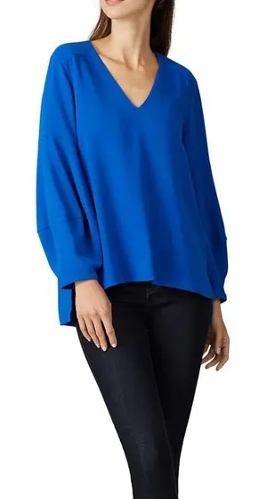 Amanda Uprichard Blue‎ Silk Top thumbnail 1