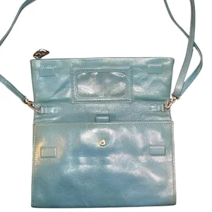 Brighton Turquoise Leather Purse Crossbody Western Cowboy 90s Wallet Vintage thumbnail 3