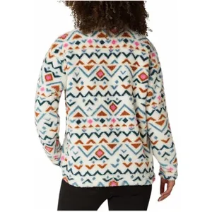 Eddie Bauer Aztec Print Fuzzy 1/4 Zip Fleece Pullover L Cozy Cabincore Southwest thumbnail 2