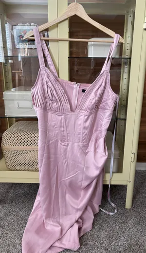 Missguided Blush Corset Dress thumbnail 1