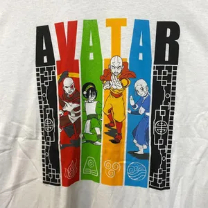Nickelodeon Avatar The Last Airbender Anime White Tshirt size Extra Large thumbnail 2