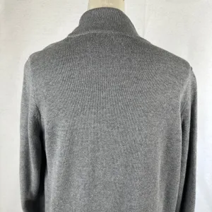 J.Crew Womens‎ Gray Open Front Cardigan Sweater Size Medium Knit Classic Cozy thumbnail 5