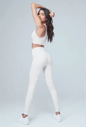 Alo Yoga High Waist Vapor Legging White Grey Camouflage Camo M Workout Yoga thumbnail 3