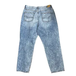 American Eagle Curvy Mom Jeans NWOT Distressed high rise long length thumbnail 2
