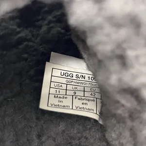 UGG Fluff Yeah Slide Fur Slippers Charcoal Grey Slingback Plush Women’s Size 11 thumbnail 9