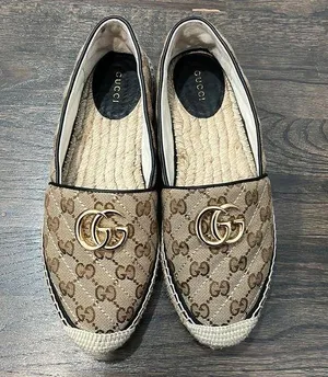 Gucci women’s GG MATELASSÉ CANVAS ESPADRILLE 38.5 thumbnail 1