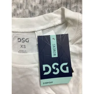DSG Everyday Womens‎ Tank Top White Sleeveless Crew Neck XS New With Tags thumbnail 2