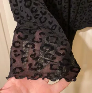 NWT Ember sheer burnout velvet leopard bodysuit Size L thumbnail 5