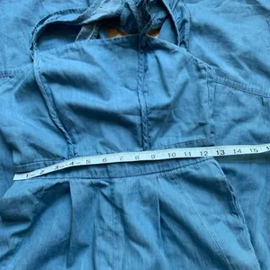 True Craft Wide Leg Denim Cotton Jumpsuit thumbnail 4