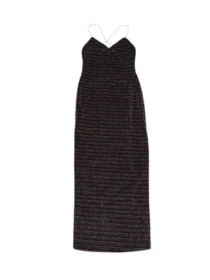 House of Harlow 1960 x Revolve Metallic Striped Dress Evening Cocktail Party thumbnail 2