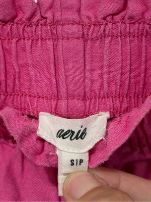 aerie Pink Ruffle Shorts Size Small Summer Beach Vacation Boho thumbnail 3