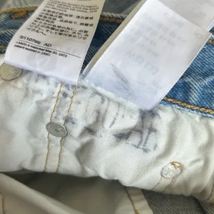 Levi’s Premium Light Wash 501 Straight Leg‎ Denim Blue Jeans Size 25 thumbnail 7