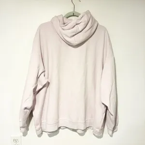 Skims Plus Size Cotton‎ Fleece Classic Hoodie Pullover Sweatshirt Barely Pink 3X thumbnail 4