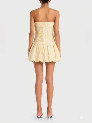 NEW AMANDA UPRICHARD Rendezvous Bubble Skirt Mini Dress S thumbnail 7