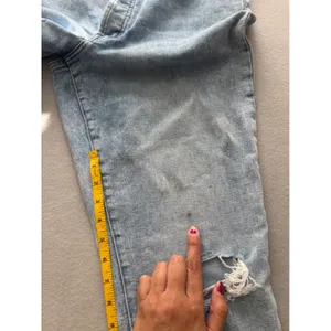 Old Navy O.G. Straight Jeans 12 Tall High Rise Distressed Acid Wash Button Fly thumbnail 10