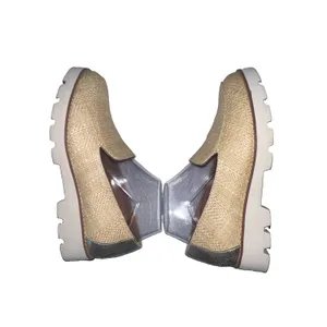 Vionic Kensley Raffia Platform Loafers Tan Gold Metallic Lug Sole Shoes Womens 7 thumbnail 5