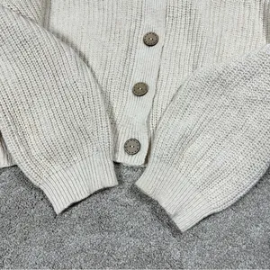 Daily Practice by Anthropologie Knit Lounge Set Sweater Cardigan & Shorts M thumbnail 6
