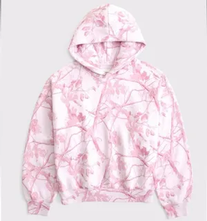 Abercrombie & Fitch Sunday Hoodie - Pink Camo thumbnail 1