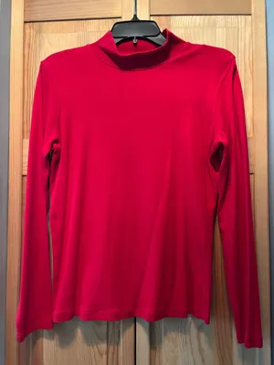 Red Mock Turtleneck  thumbnail 1