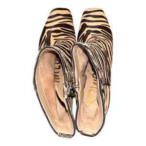 Sam Edelman Lizzo Tiger Print Martini Heel Boot Calf‎ Hair Women's Size 5 NWOB thumbnail 7