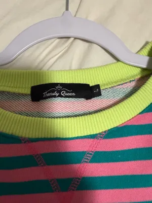 Striped Crewneck Sweatshirt Multiple Size L thumbnail 2