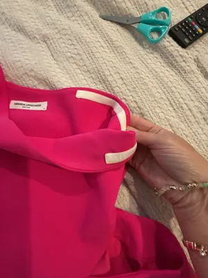 Amanda Uprichard Bowen Mini Dress in Hot Pink thumbnail 7