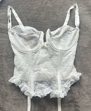 vintage corset White Size 32 C thumbnail 1