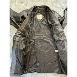 Vintage Bechamel Black Genuine Leather Coat Women's Medium thumbnail 3
