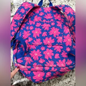 Vera Bradley Women's Signature Cotton Campus Tech Backpack, Art Poppies thumbnail 14
