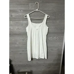 Calia Bodysuit Dress Mini Shift‎ White Sz XL Inspire Scoop Back Built In Pockets thumbnail 5