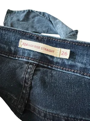 LEVIS 724 High Rise Straight Jeans Size 26 thumbnail 8