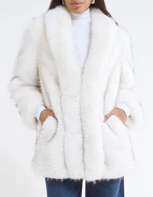 NWT Rumored Madonna Faux Fur Coat thumbnail 2