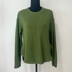 JoyLab Crew Neck Active Sweatshirt Thumbholes Size XS Women’s Green thumbnail 2