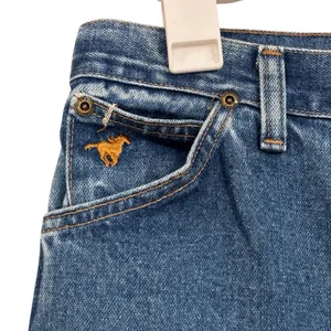 Vintage Wrangler Blue Jeans Straight Leg Size 16 Misses thumbnail 4