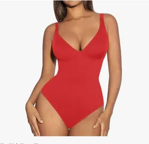 FeelinGirl Tummy Control Shapewear Bodysuits for Women Body Suits Deep V thumbnail 10
