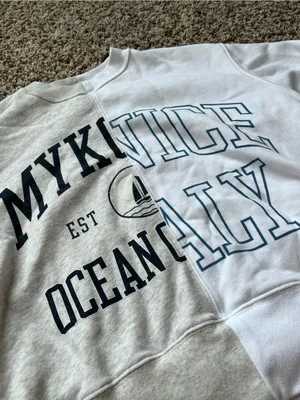 Abercrombie & Fitch Half & Half Destination Crewneck Sweatshirt thumbnail 2