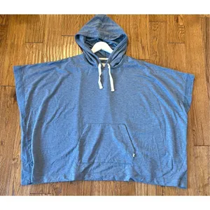 Koolabura by Ugg blue hooded poncho hooded pullover topper L thumbnail 10