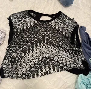 Free People open back tee thumbnail 1